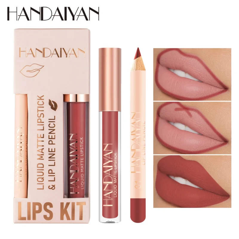 matte-liquid-lipstick-lip-liner-set-12-colors-hdy-wtghtcm8-1 Matte Liquid Lipstick and Lip Liner Set with 12 vibrant, waterproof colors and a fine-tipped lip pencil for precise application